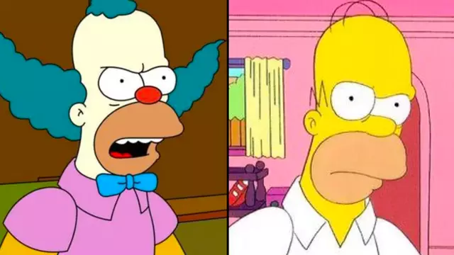 Homer Simpson & Krusty the Clown