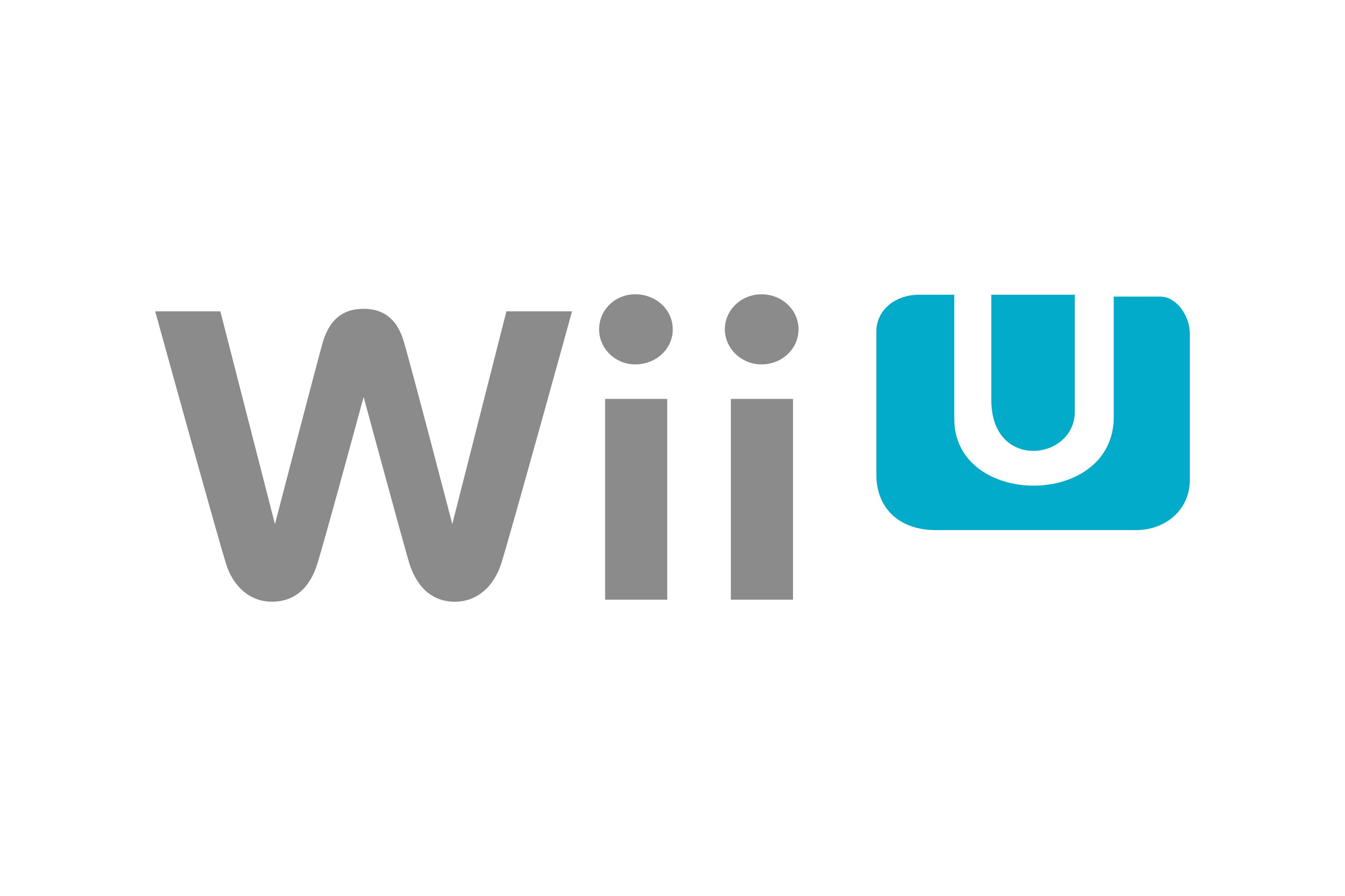 nintendo wii u logo, the U is blue